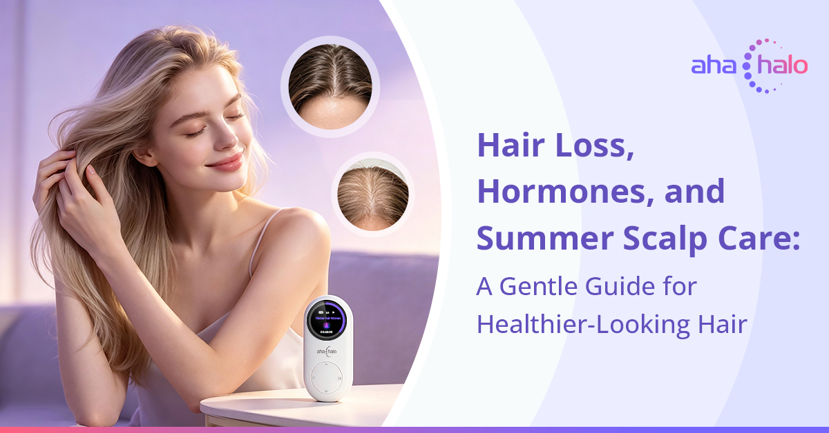Hair Loss, Hormones, and Summer Scalp Care A Gentle Guide for Healthier-Looking Hair